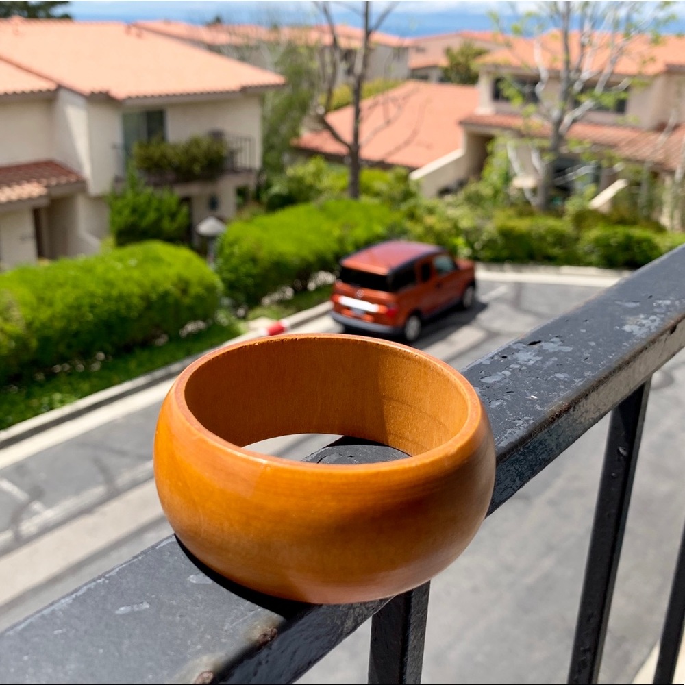 Tan Wooden Bangle